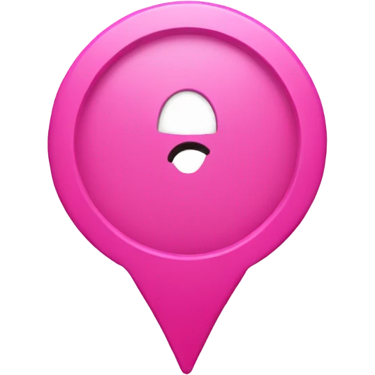 location pin  is pink emoji