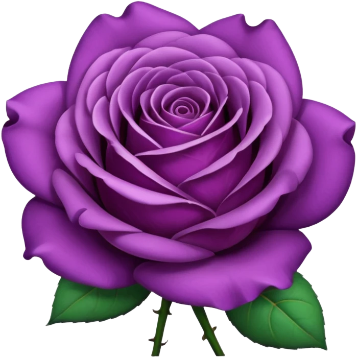 Purple rose emoji