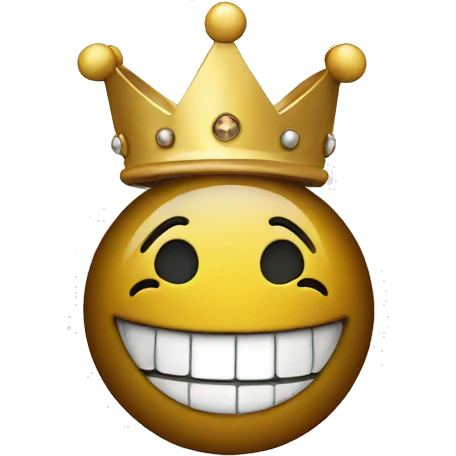 Smile with crown emoji