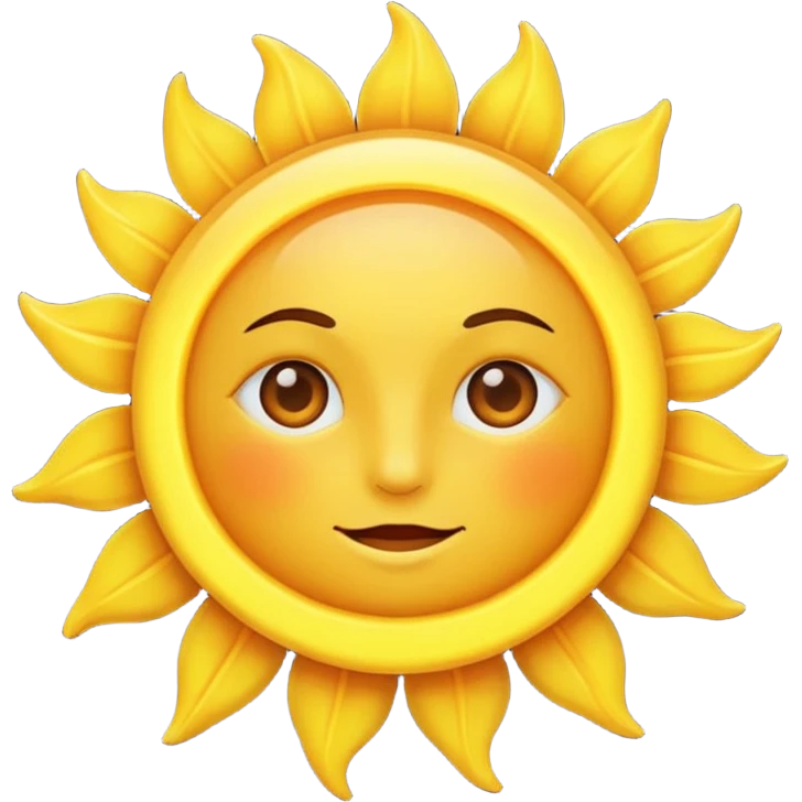 Un soleil emoji