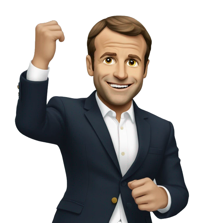 Macron danse emoji