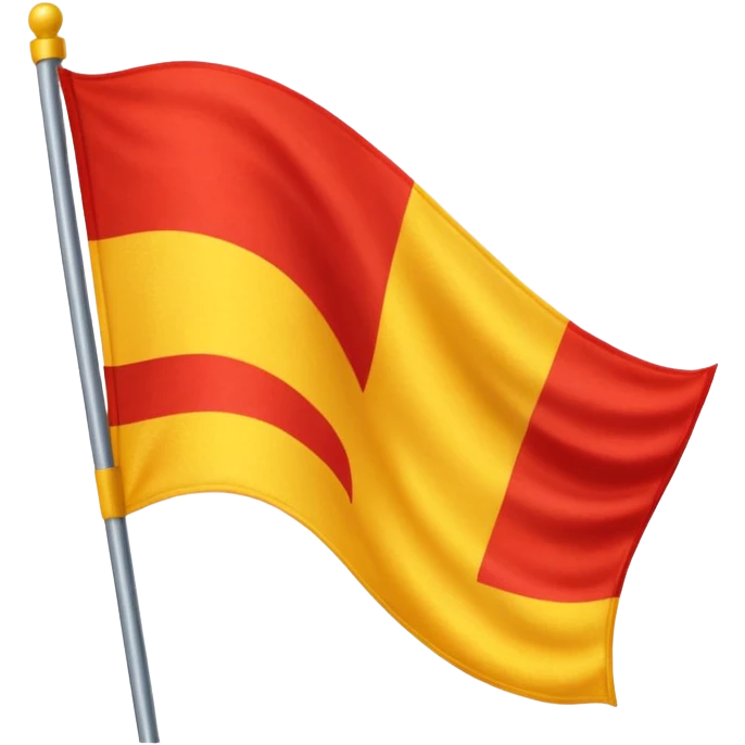yellow and red flag emoji