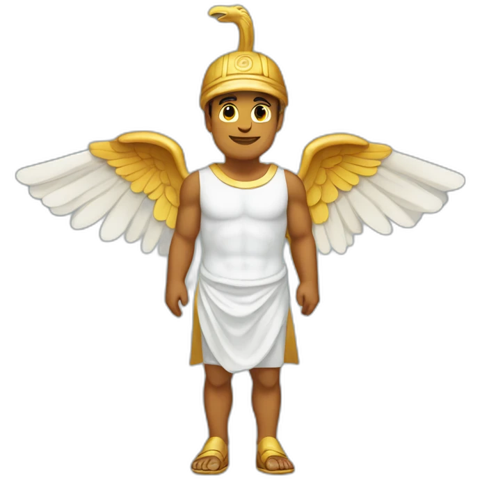 Hermes mythologic god with sandals wings emoji