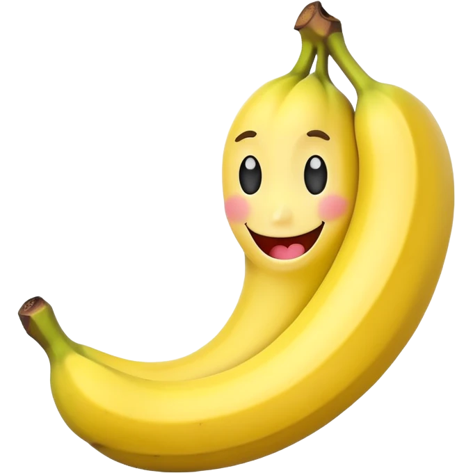 Funny banana emoji