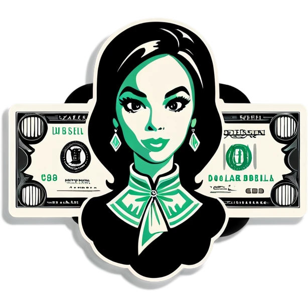 dollar bill that says “layla hush” emoji