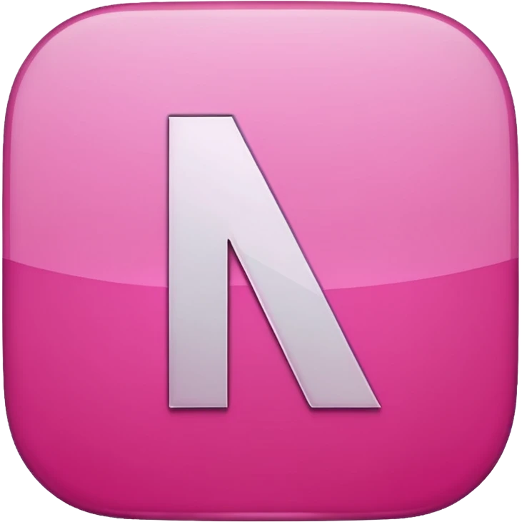 Netflix aesthetic "N" logo in pink emoji