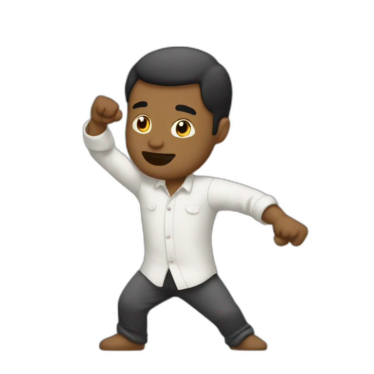Homme qui fait dab emoji