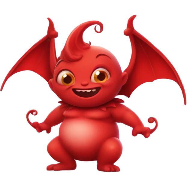  big fat red Valentine Imp emoji