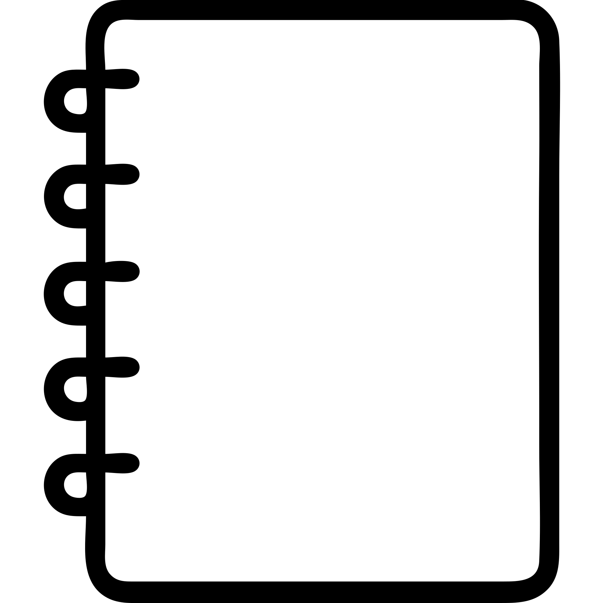 notebook with spiral binding outline icon emoji
