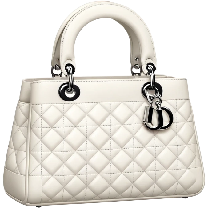 White Dior purse emoji