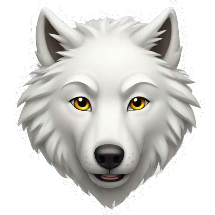 white wolf emoji