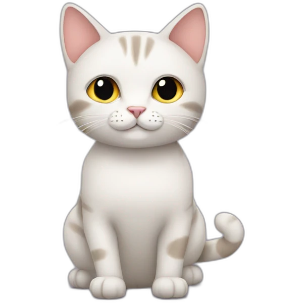 Cat with cat emoji