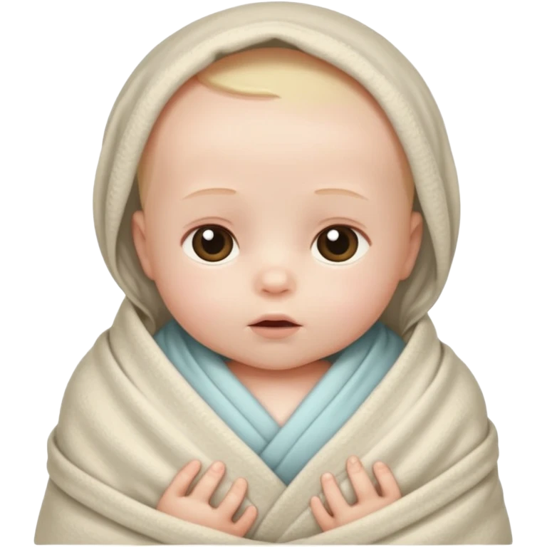 Blanketed baby  emoji