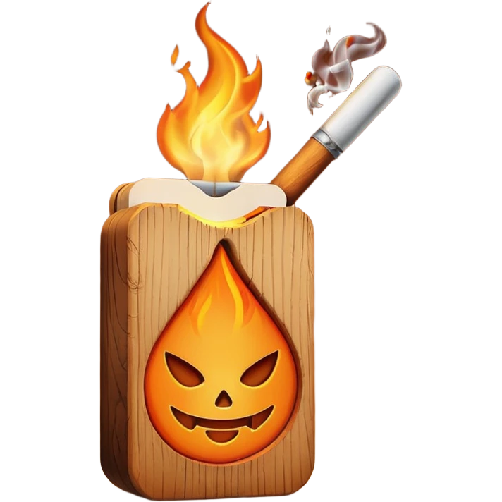 a lit match emoji