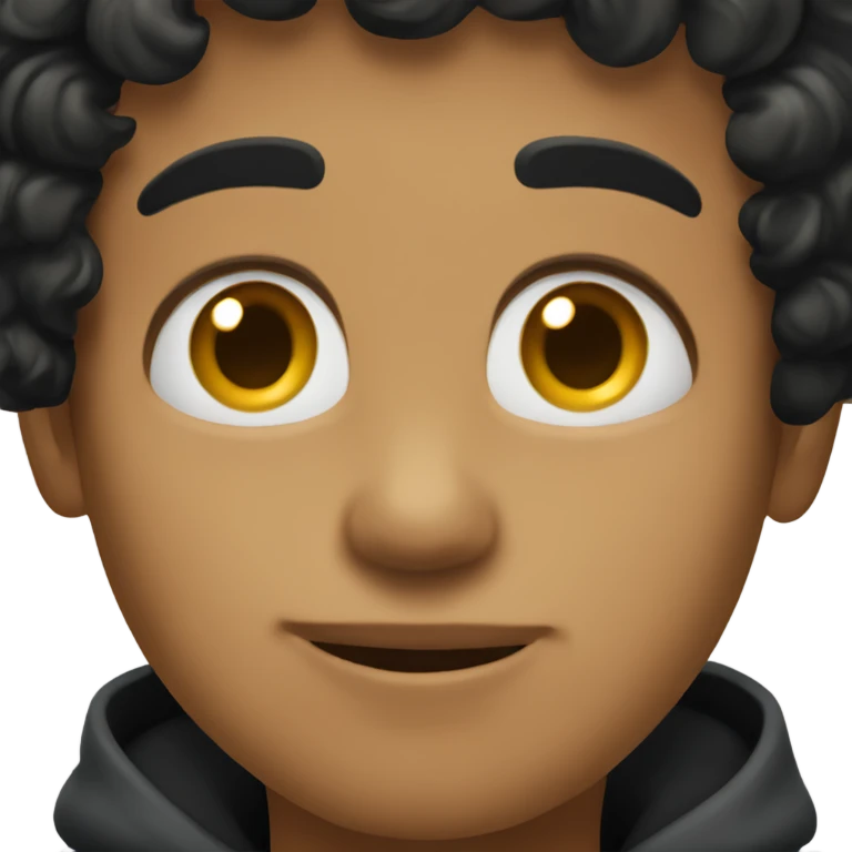 boy with black curly hair emoji