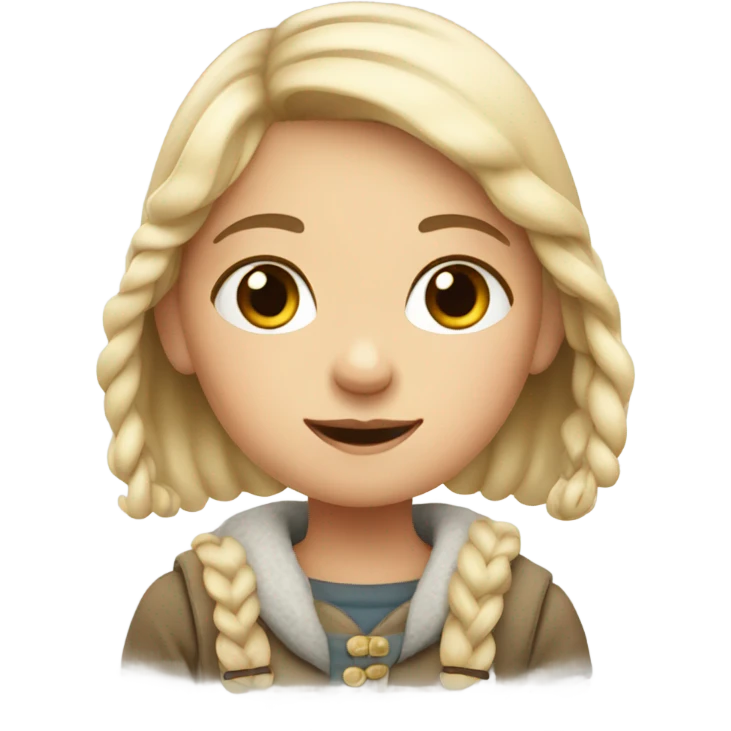cute scandinavian girl emoji