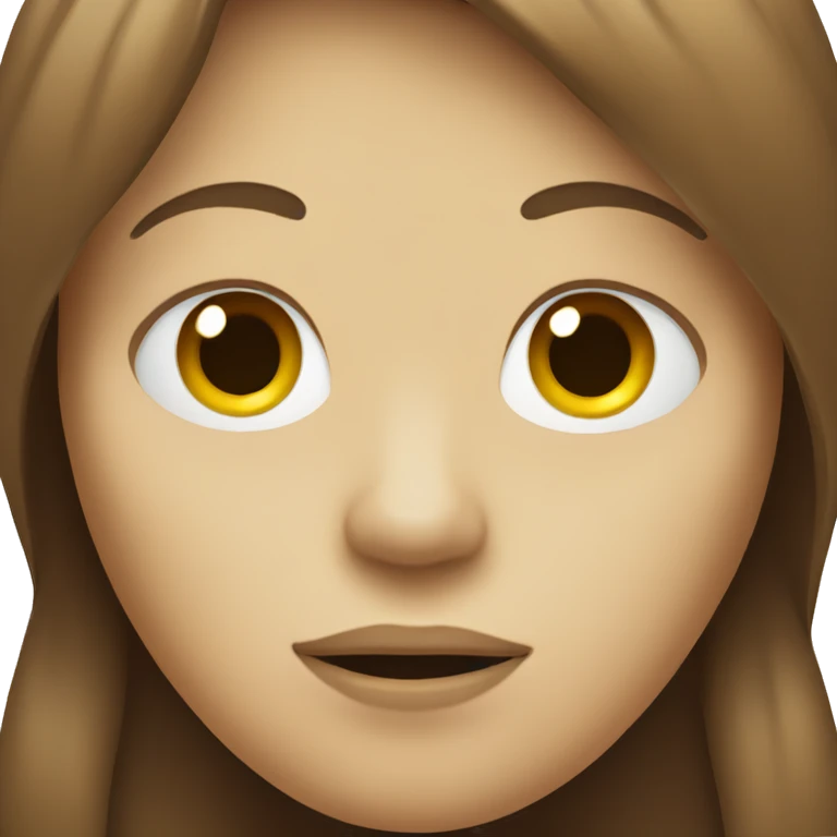Skull with brown hair emoji