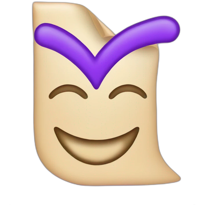 purple checkmark emoji