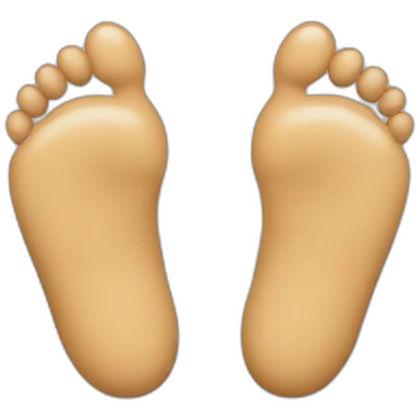 Cœur avec las pieds emoji