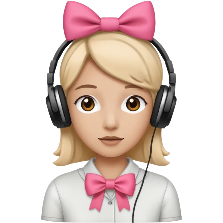 Наушниках й бантики emoji