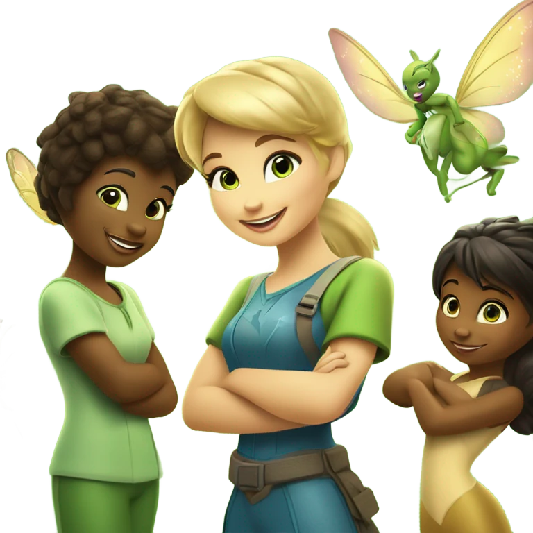 🌍✨ Tinker Bell and her animal friends save the planet through teamwork and care, proving collaboration can overcome any challenge. 🌿🤝 emoji