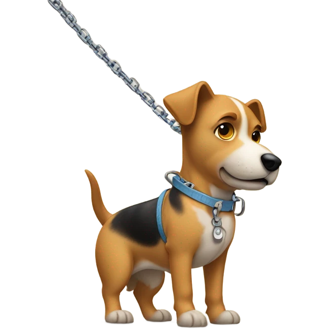 dog on leash emoji