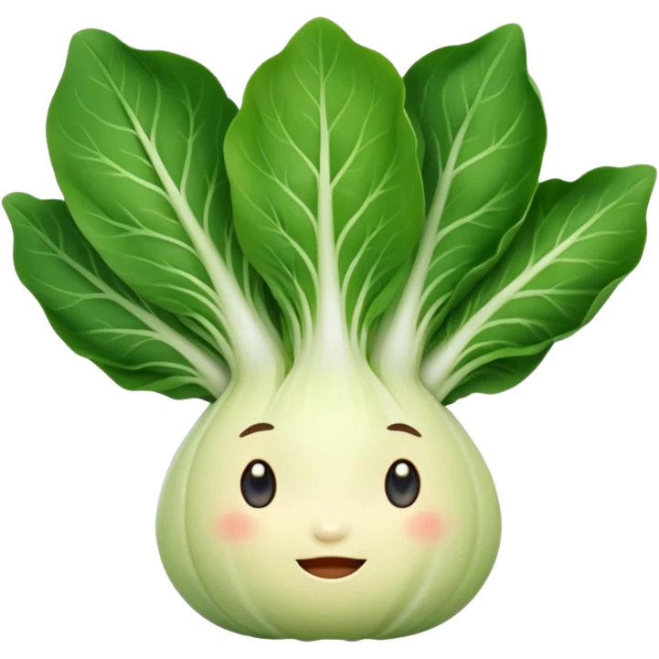 bok choy, cute expression emoji