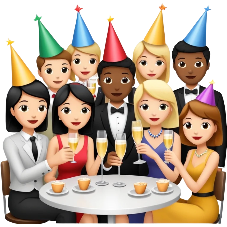 Party at a french paris SPAM cafe LANDSCAPE  emoji