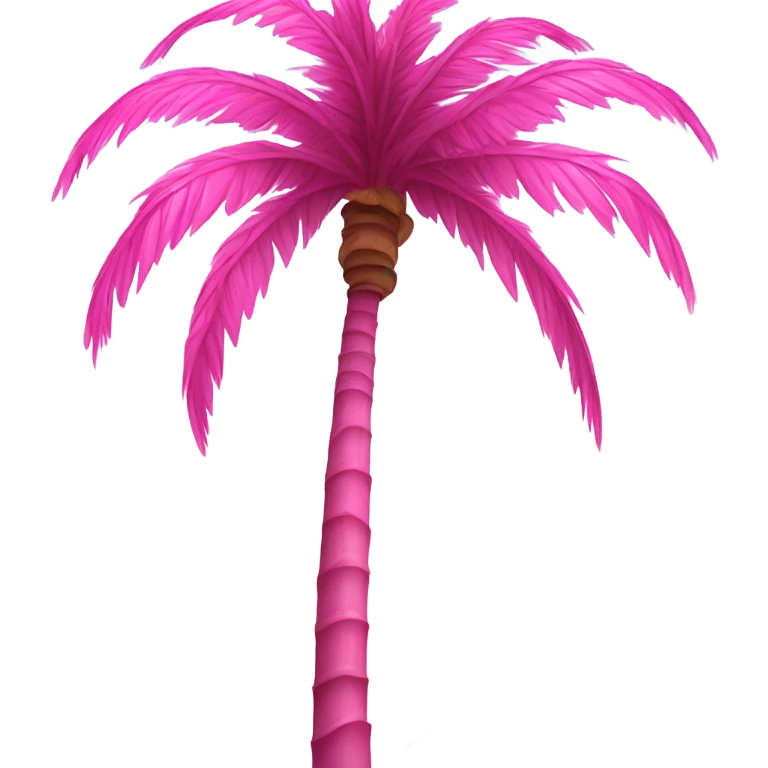 Pink palm tree emoji