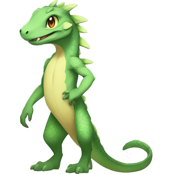 Anthro Sona Fakemon Reptile Full Body emoji