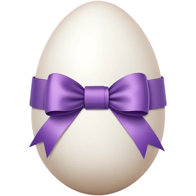 Egg with ribbon emoji