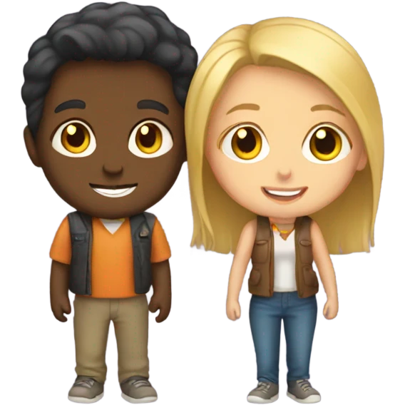 Girl and boy  emoji