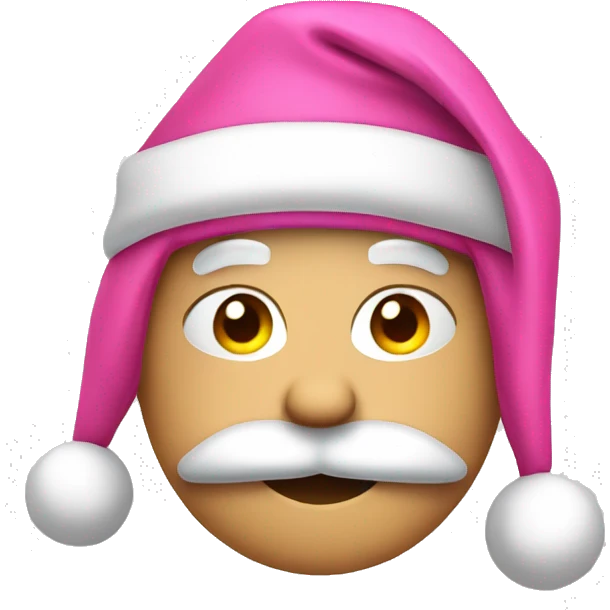 pink santa hat emoji
