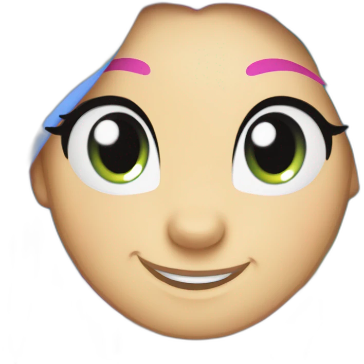 my little pony rainbow effect emoji