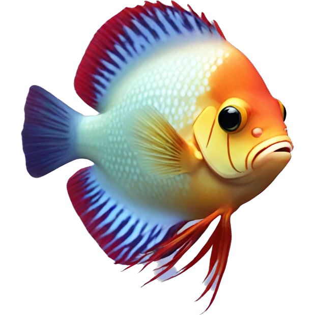discus fish emoji
