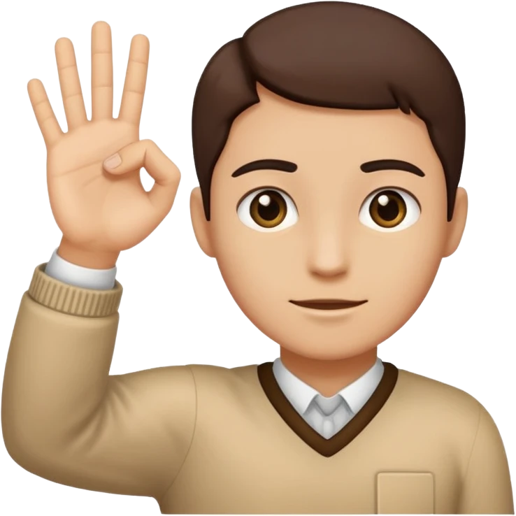 Fuse 🤷‍♂️6️⃣7️⃣ ( make the 6 and 7 go on his hands) emoji