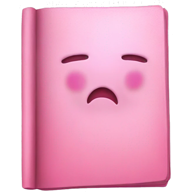 Pink book emoji