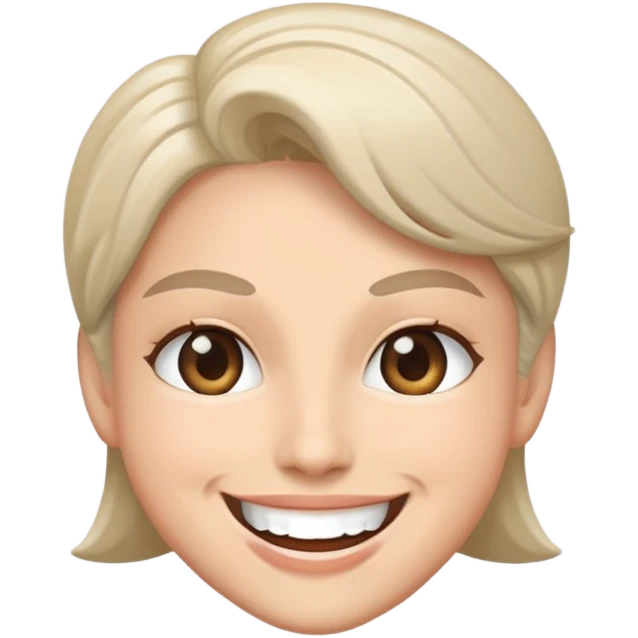 Super idol smiling and the background is gray emoji