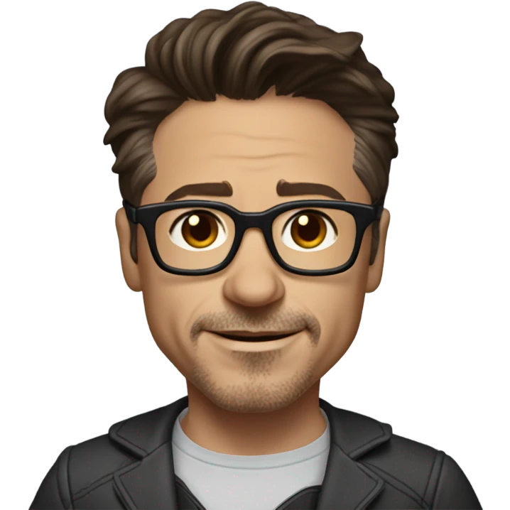 create an emoji of robert downey jr emoji