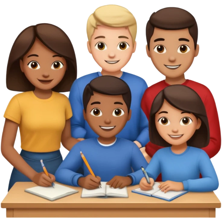 help each other in class  emoji