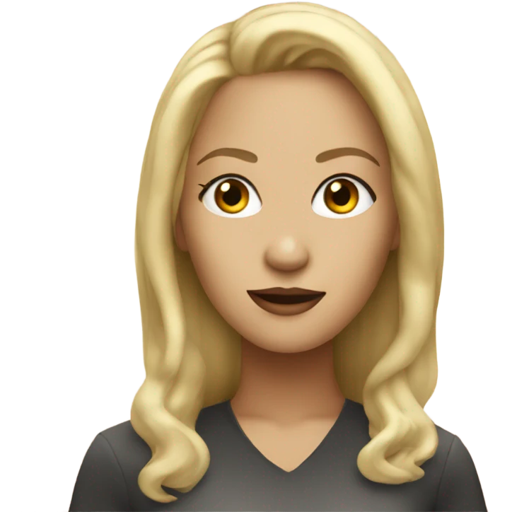 blonde singer emoji