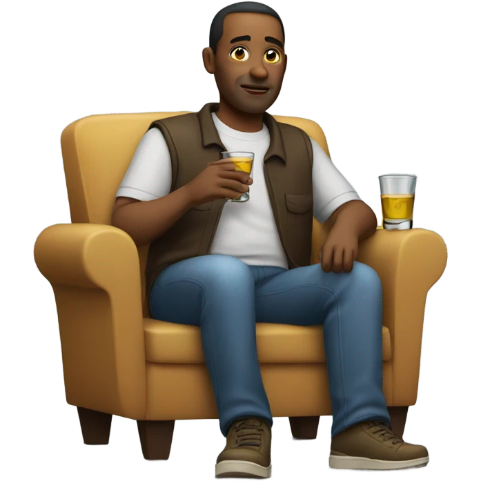 Dad drinking tequila emoji