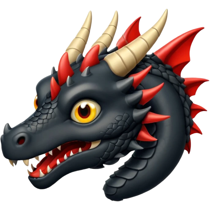 Dragón negro emoji