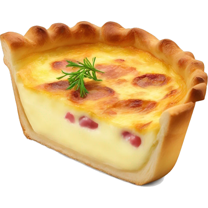 Une part de quiche lorraine emoji
