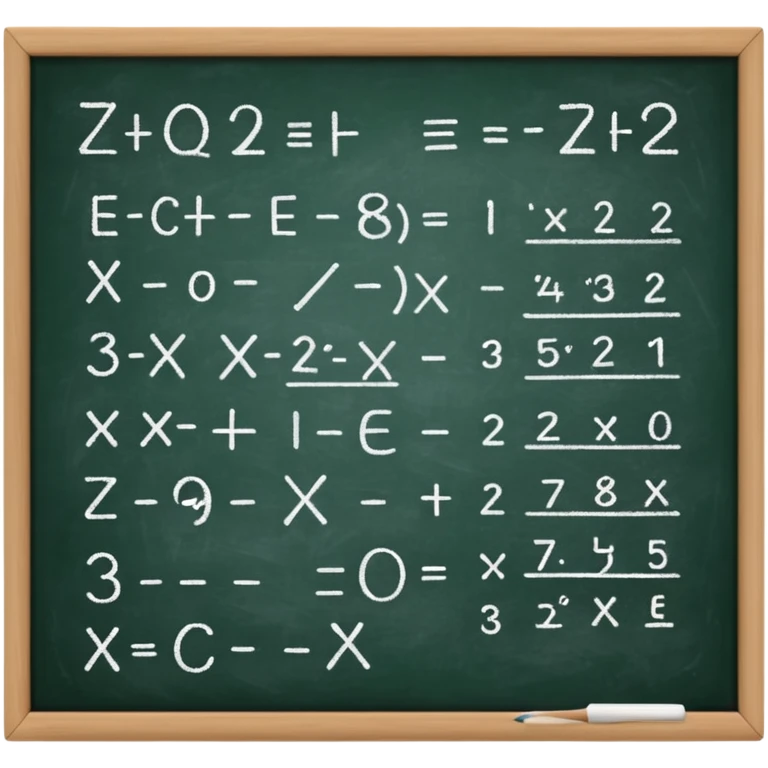 math formula on a chalkboard emoji
