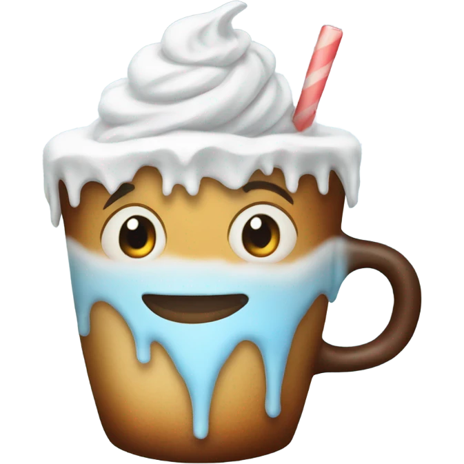 Ice lattee emoji