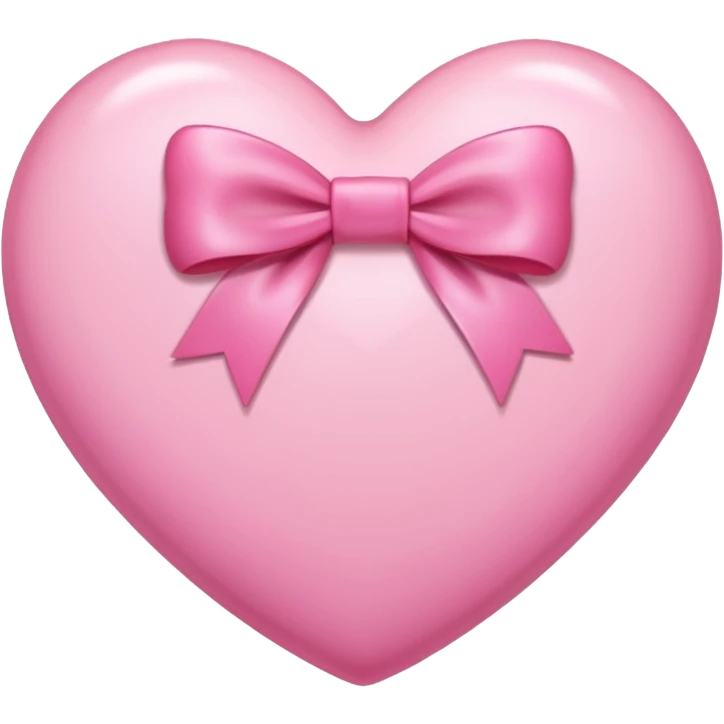 Coração e laço rosa emoji
