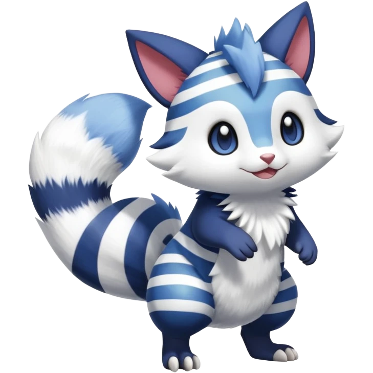 Shiny Furret-Meowstic-Zangoose-Hybrid (Full body) emoji
