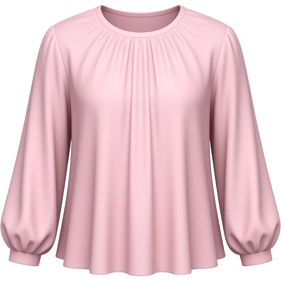 CHIFFON LONG SLEEVE TOP emoji