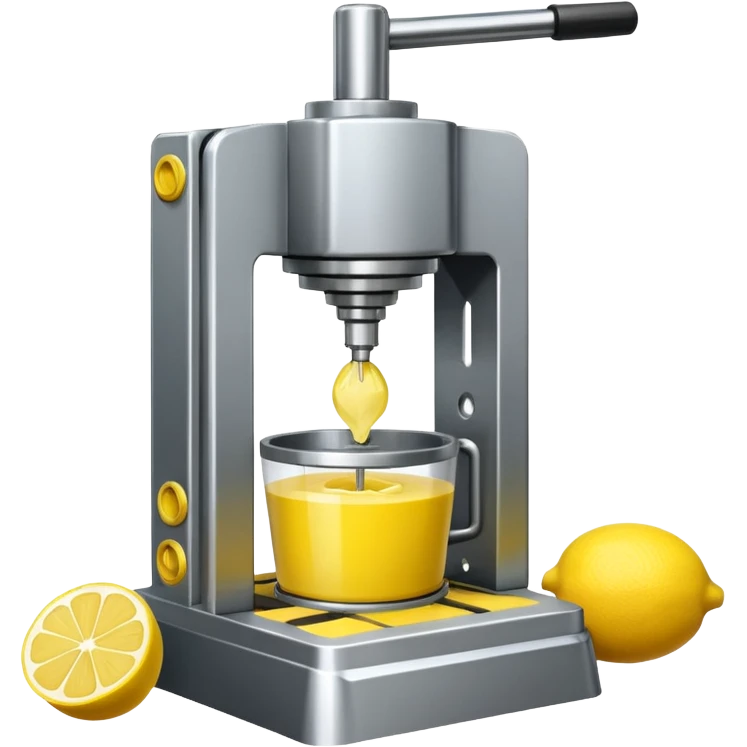 mac os icon hydraulic press machine lemon emoji